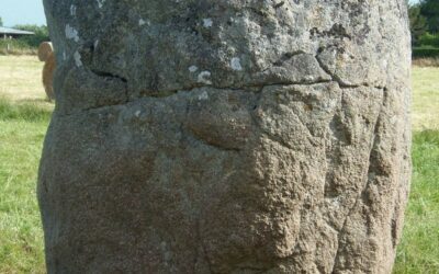 Le Menhir de Vaumoisson, Jullouville, Manche, Basse-Normandie